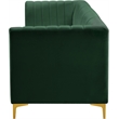 Pemberly Row Modern / Contemporary Green Velvet Modular Sectional