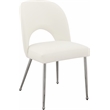 Pemberly Row Modern Cream Vegan Leather Dining Chair (Set of 2)