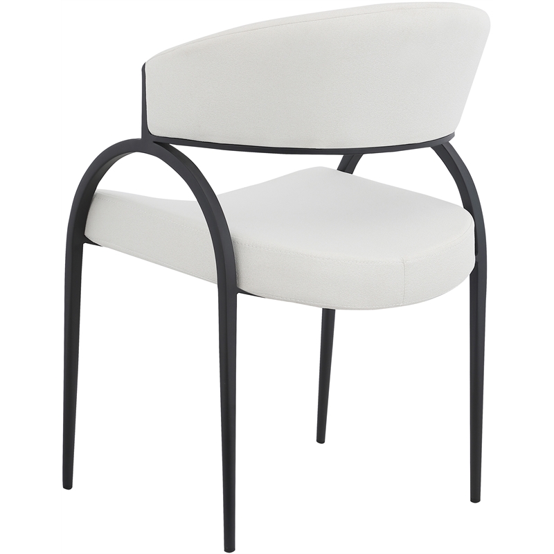 Pemberly Row Modern / Contemporary Cream Dining Chair (Set of 2)