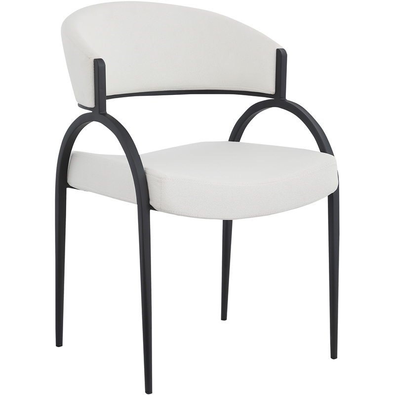 Pemberly Row Modern / Contemporary Cream Dining Chair (Set of 2)