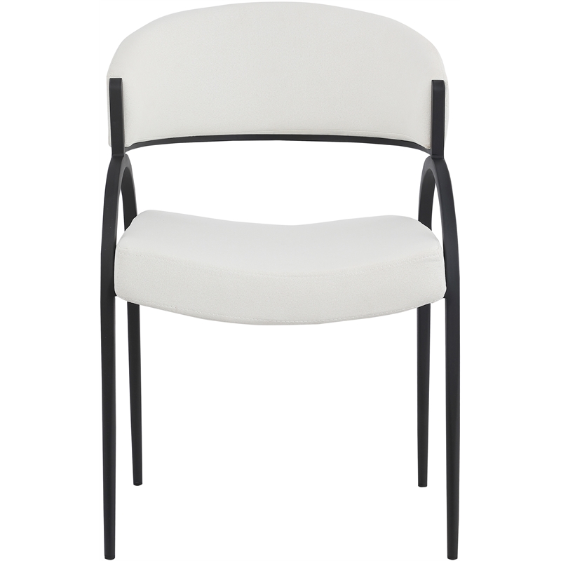 Pemberly Row Modern / Contemporary Cream Dining Chair (Set of 2)