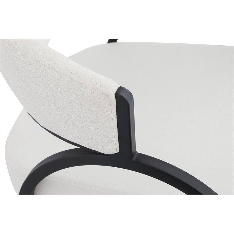 Pemberly Row Modern / Contemporary Cream Dining Chair (Set of 2)