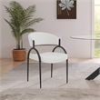 Pemberly Row Modern / Contemporary Cream Dining Chair (Set of 2)