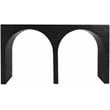 Pemberly Row Modern / Contemporary Black Finish Oak Console Table