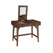 Pemberly Row Modern / Contemporary Bedroom Vanity in Walnut Finish