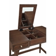 Pemberly Row Modern / Contemporary Bedroom Vanity in Walnut Finish