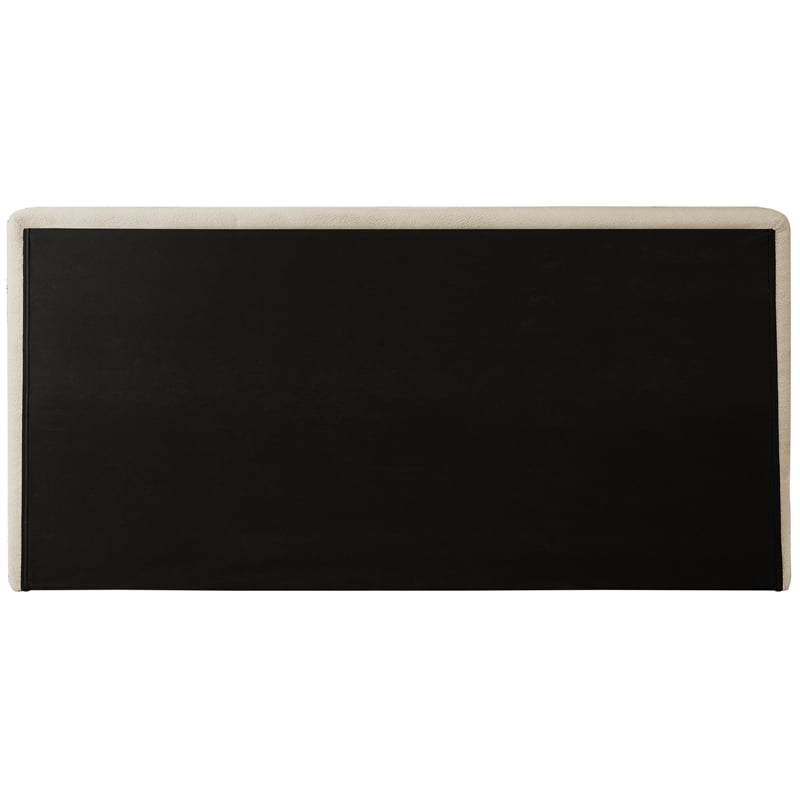 Pemberly Row Modern / Contemporary Beige Teddy Fabric King Bed