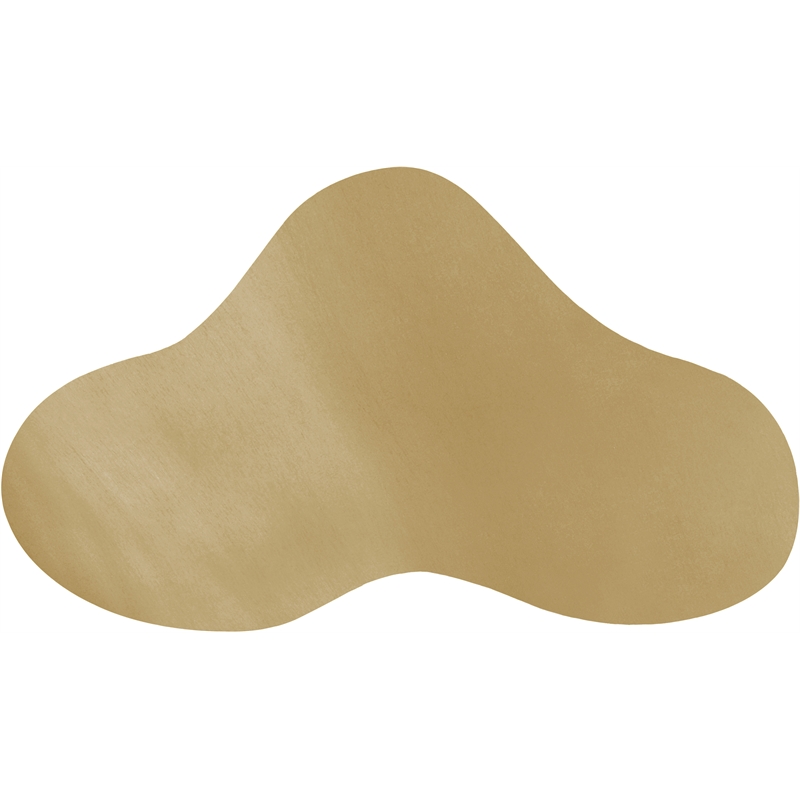 Pemberly Row Modern / Contemporary Brushed Gold Metal Coffee Table