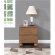 Pemberley Row Solid Ash Wood Walnut Brown Night Stand Rectangular Natural Wood Grain Variation 21