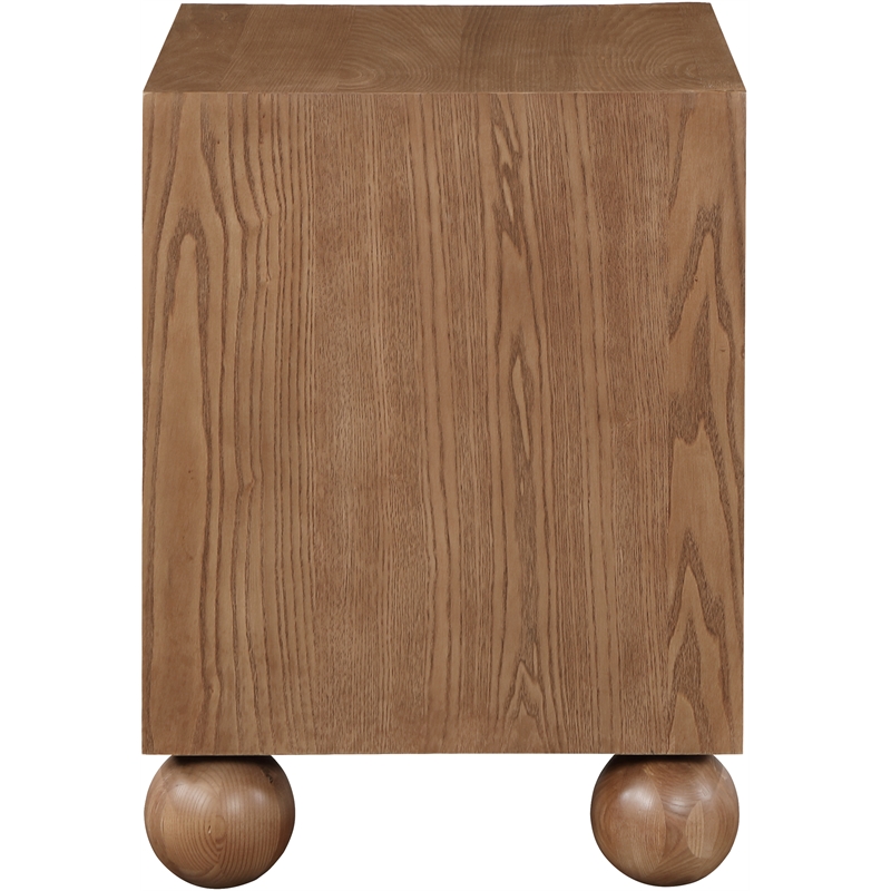 Pemberley Row Solid Ash Wood Walnut Brown Night Stand Rectangular Natural Wood Grain Variation 21