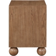 Pemberley Row Solid Ash Wood Walnut Brown Night Stand Rectangular Natural Wood Grain Variation 21