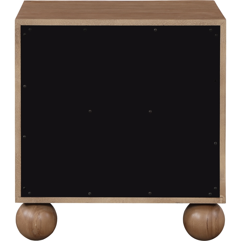 Pemberley Row Solid Ash Wood Walnut Brown Night Stand Rectangular Natural Wood Grain Variation 21