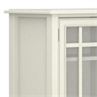 Pemberly Row Modern Solid Wood Storage Cabinet in Antique White