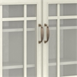 Pemberly Row Modern Solid Wood Storage Cabinet in Antique White