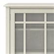 Pemberly Row Modern Solid Wood Storage Cabinet in Antique White