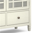 Pemberly Row Modern Solid Wood Storage Cabinet in Antique White