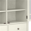 Pemberly Row Modern Solid Wood Storage Cabinet in Antique White