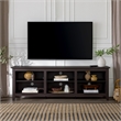 Pemberley Row MDF Espresso TV Stand Rectangular Adjustable Shelving 70