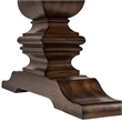 Pemberly Row Modern 7 Piece Trestle Dining Set in Brownstone