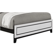 Pemberly Row Contemporary White Wood Panel Headboard Full Bed