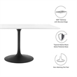 Pemberley Row Lacquered MDF Black/White Dining Table Rectangular 60