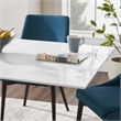 Pemberley Row Lacquered MDF Black/White Dining Table Rectangular 60