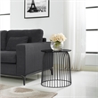 Pemberly Row Modern / Contemporary Black Finish Accent Table