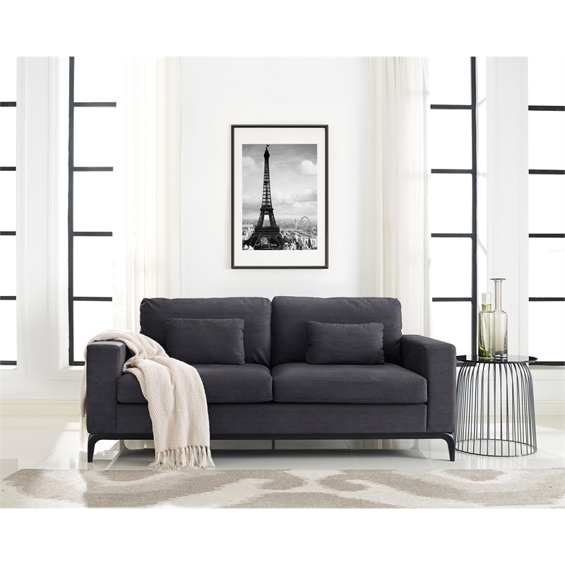 Pemberly Row Modern / Contemporary Black Finish Accent Table
