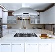 Pemberly Row 36 in. 380 CFM Ducted Island Range Hood in Stainless Steel