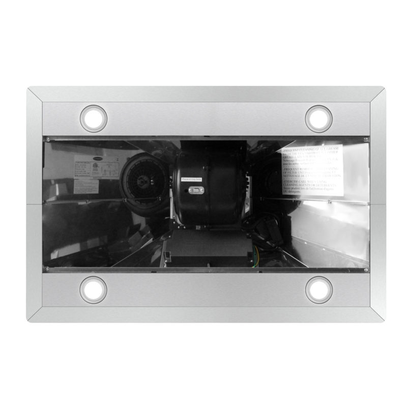 Pemberly Row 36 in. 380 CFM Ducted Island Range Hood in Stainless Steel