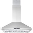 Pemberly Row 36 in. 380 CFM Ducted Island Range Hood in Stainless Steel