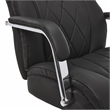 Pemberly Row Modern Leather Executive Office Chair Black Leather