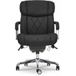 Pemberly Row Modern Leather Executive Office Chair Black Leather