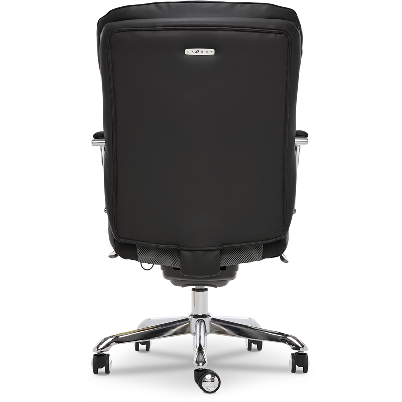 Pemberly Row Modern Leather Executive Office Chair Black Leather
