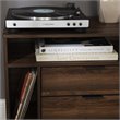 Pemberly Row Modern Storage Bedroom Nightstand Set in Dark Walnut