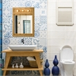Pemberly Row Modern 24-Inch Wood Medicine Cabinet in Nutmeg Oak