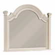 Pemberly Row 6pc White Wood Bedroom Set-King+2 Nightstands+Chest+Dresser+Mirror