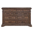 Pemberly Row Modern 5-Piece Wood Queen Bedroom Set in Walnut