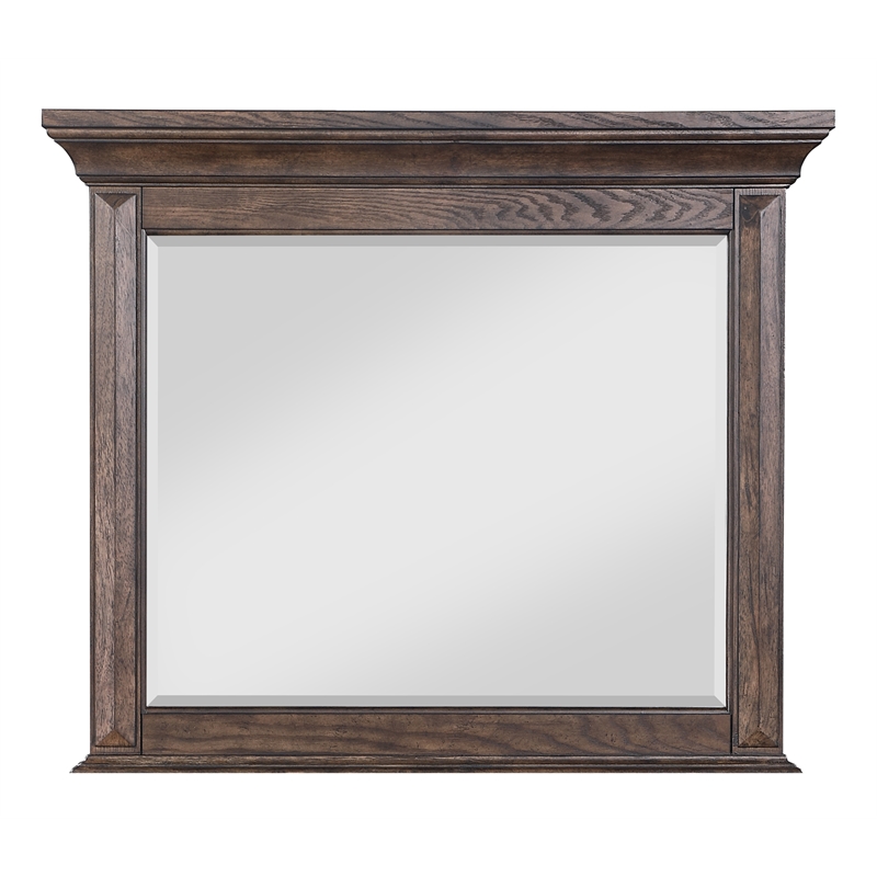 Pemberly Row Modern 5-Piece Wood Queen Bedroom Set in Walnut