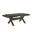 Pemberly Row 6-Piece Solid Wood Rectangular Dining Set in Rustic Brown