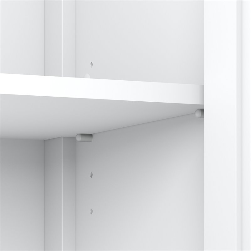 Pemberly Row Storage Cabinet with Doors in Shiplap Gray/White - Engineered Wood