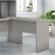 Pemberly Row Modern 36W Desk Return in Gray Sand - Engineered Wood