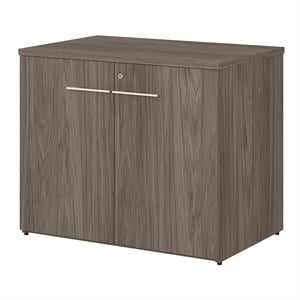 Pemberly Row 36W Storage Cabinet with Doors in Modern Hickory - Engineered Wood