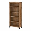 Pemberley Row Engineered Wood Fresh Walnut Bookcase Rectangular Tall 65