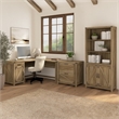 Pemberley Row Reclaimed Pine L-Shaped Desk Modern Farmhouse 60