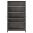 Pemberly Row 92W 5 Piece Modular Storage Set in Platinum Gray - Engineered Wood