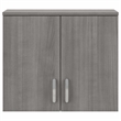 Pemberly Row Engineered Wood Wall Cabinet with Doors and Shelves - Platinum Gray