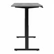 Pemberly Row 72W x 30D Adjustable Desk in Platinum Gray - Engineered Wood