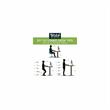 Pemberly Row 72W x 30D Adjustable Desk in Platinum Gray - Engineered Wood