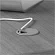 Pemberly Row 72W x 30D Adjustable Desk in Platinum Gray - Engineered Wood